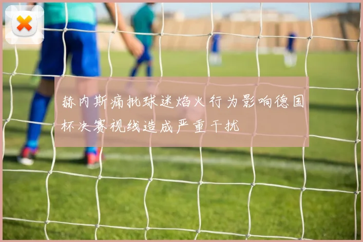 赫内斯痛批球迷焰火行为影响德国杯决赛视线造成严重干扰
